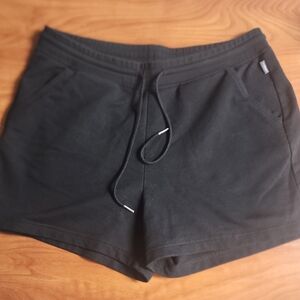 Eddie Bauer Black Athletic Shorts with Elastic Waistband